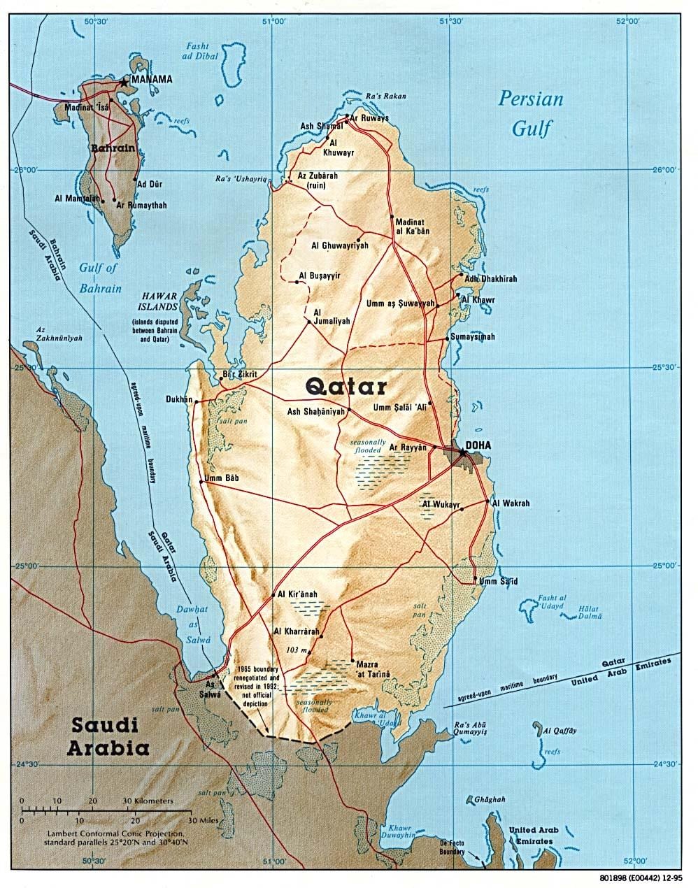 nieuw industriegebied qatar kaart
